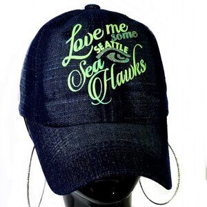 Love me some Seattle Sea Hawks Navy Adjustable Baseball Cap.